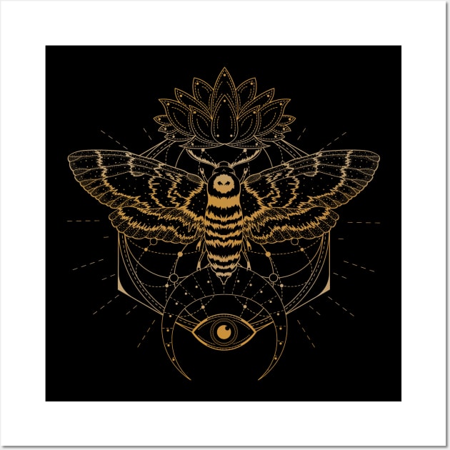 Death Moth - Acherontia Atropos Wall Art by CelestialStudio